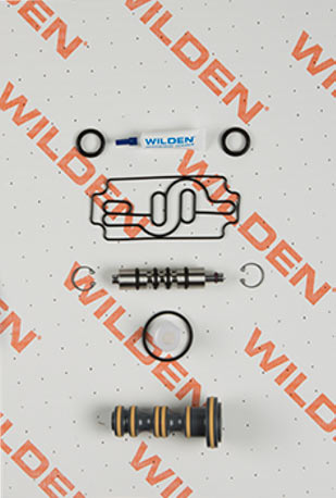 Kit de refacciones de la sección de aire de una bomba Wilden